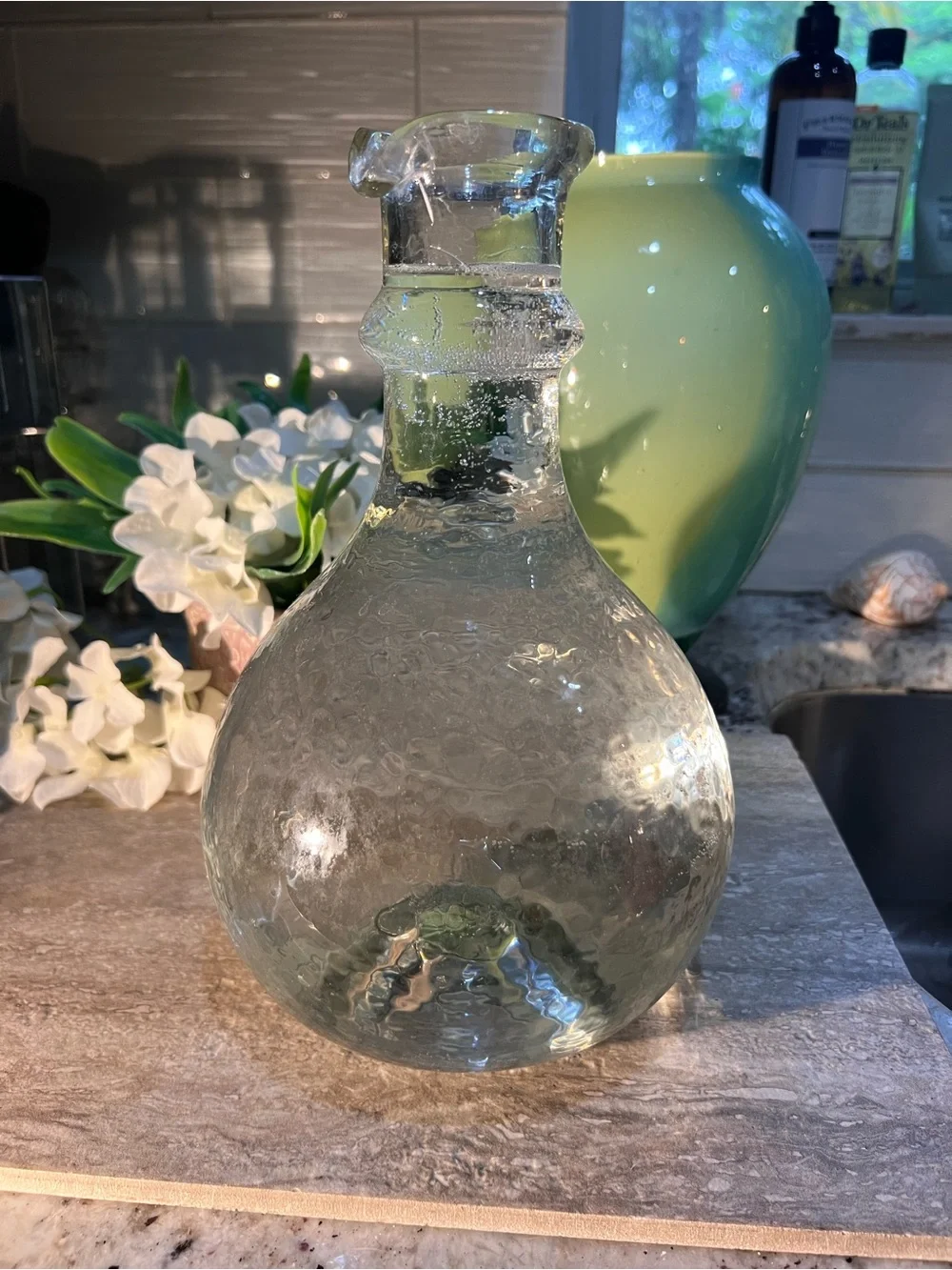 Clear Bubble Glass Vase Decanter read more